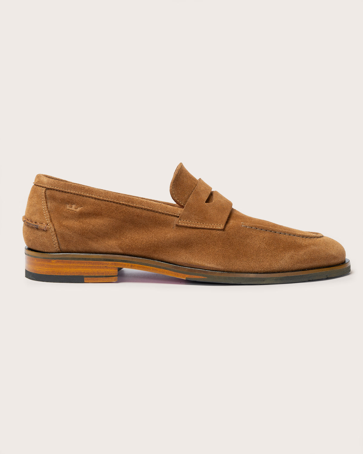 Mocasín Piegato Gamuza Cognac