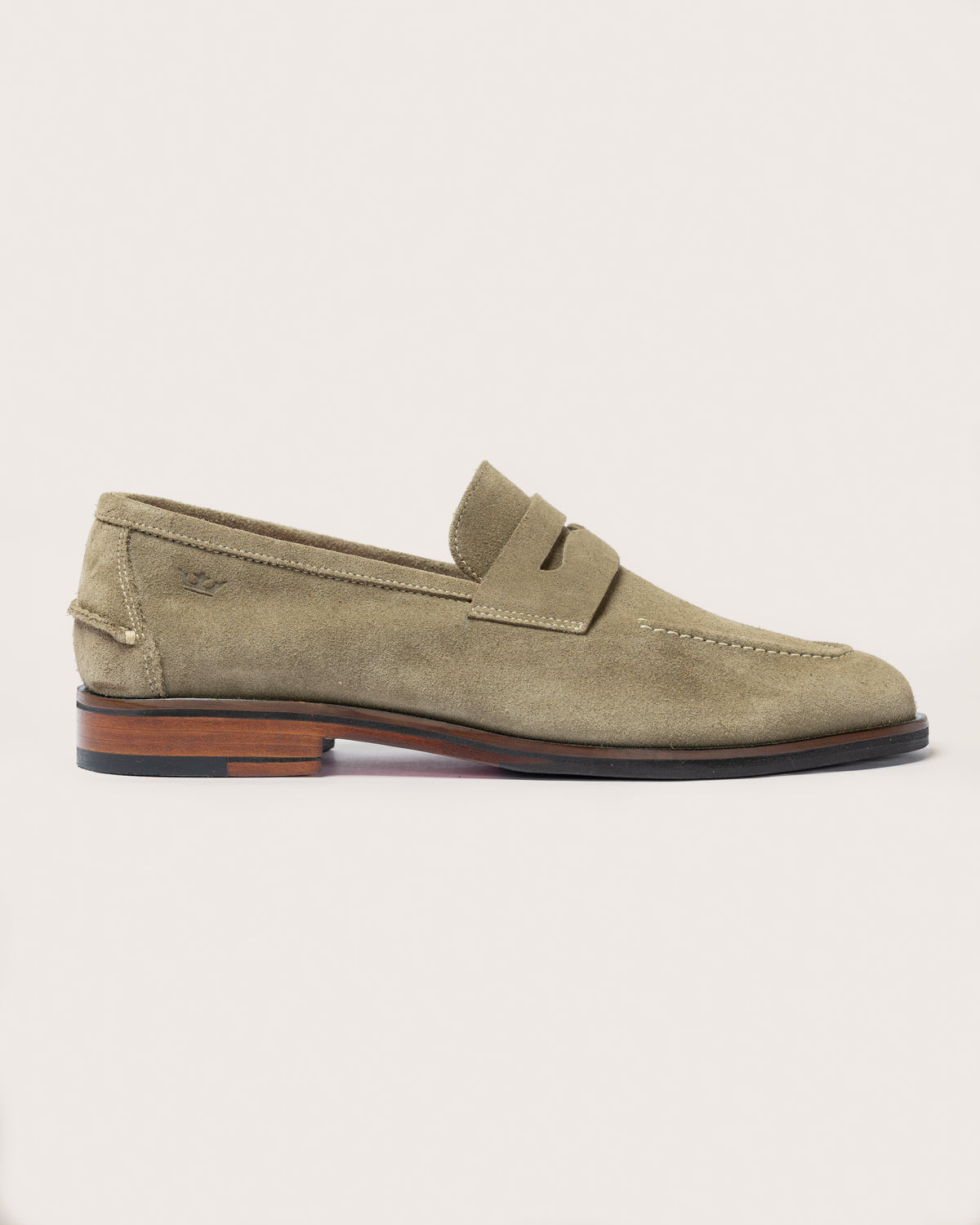 Mocasín Piegato Gamuza Verde