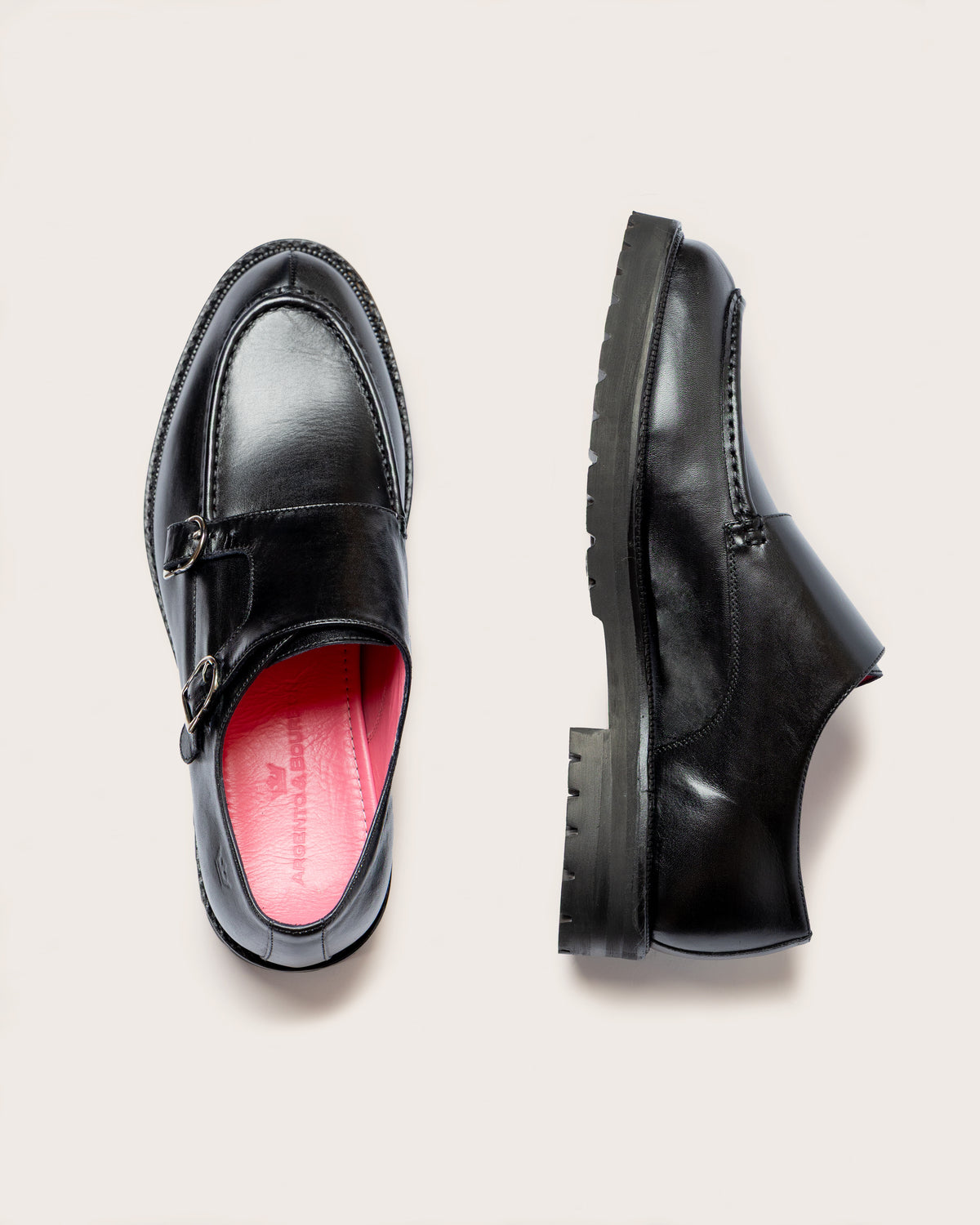 Monk Doppio Negro Suela Ultraliviana