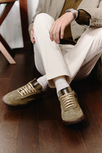 Sneakers Lino Gamuza Verde
