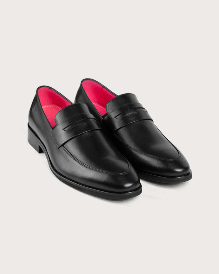 Mocasín Alessandro Negro Suela Clasica